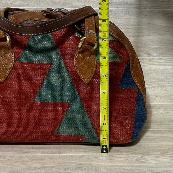 UNBRANDED / Aztec Woven and Embossed Leather Purse - Picture 7 of 14